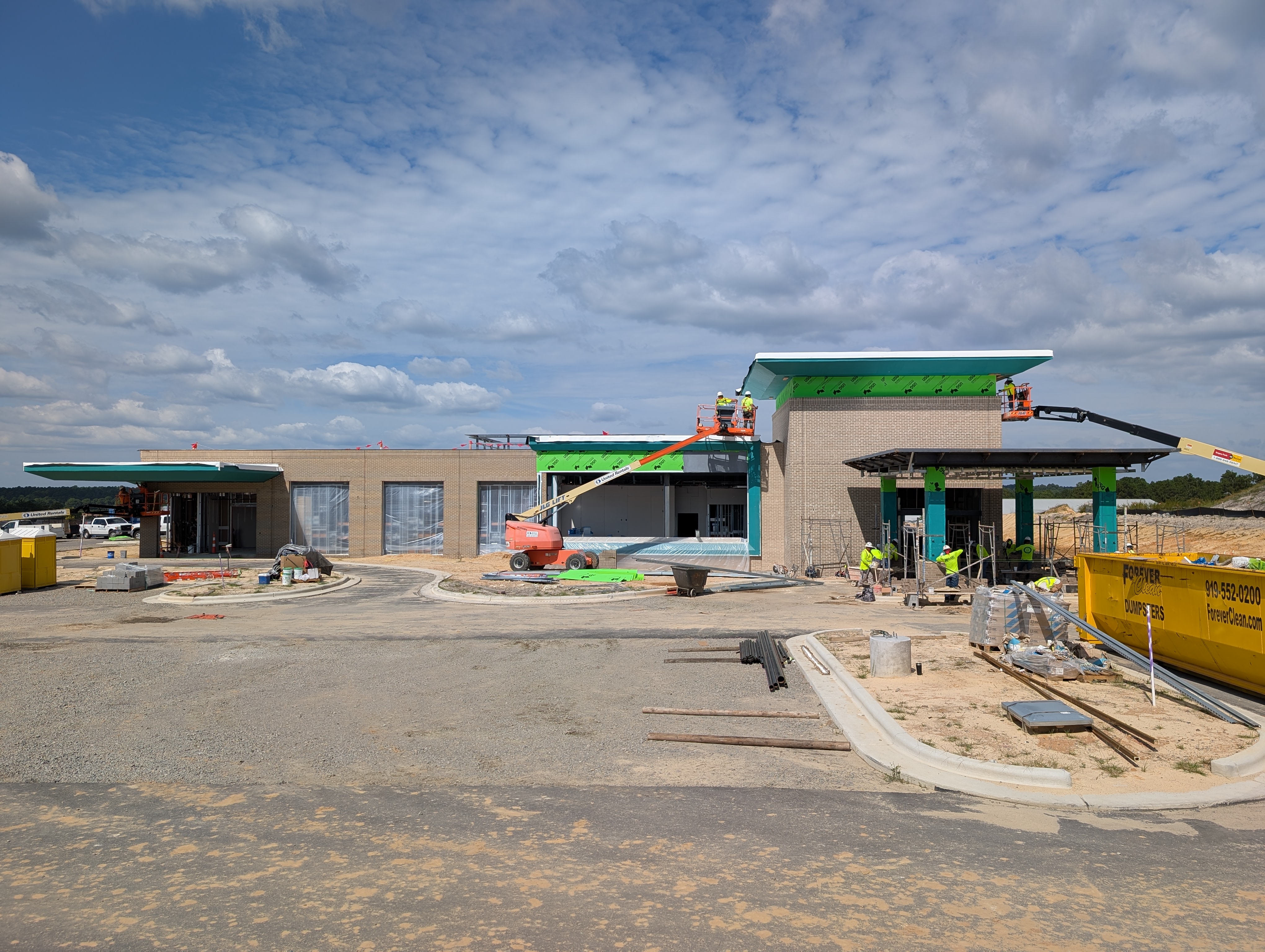 Image of Southern Pines Orthopaedic Surgery Center under construction